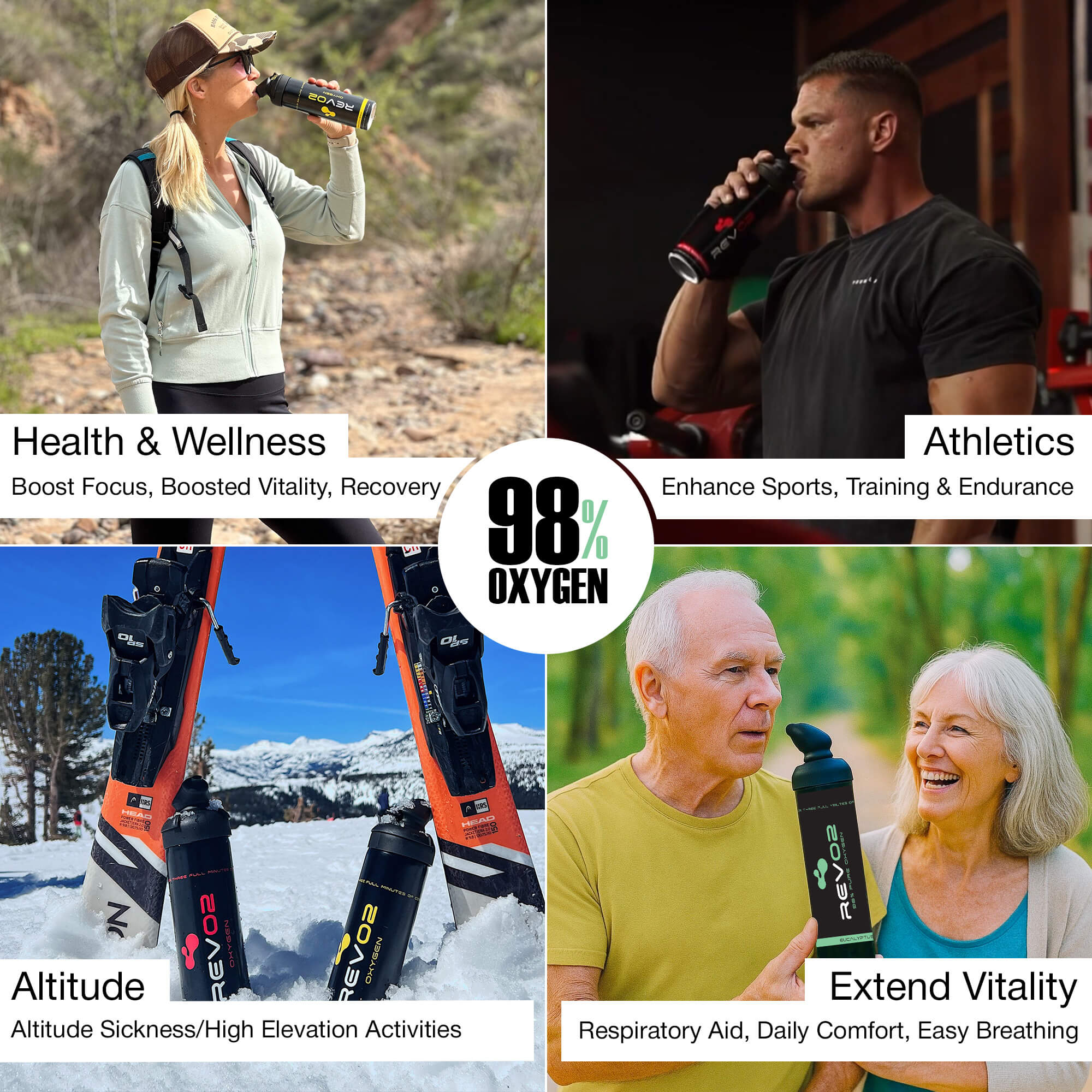 Oxygen Cans for hiking, athletes & elderly
