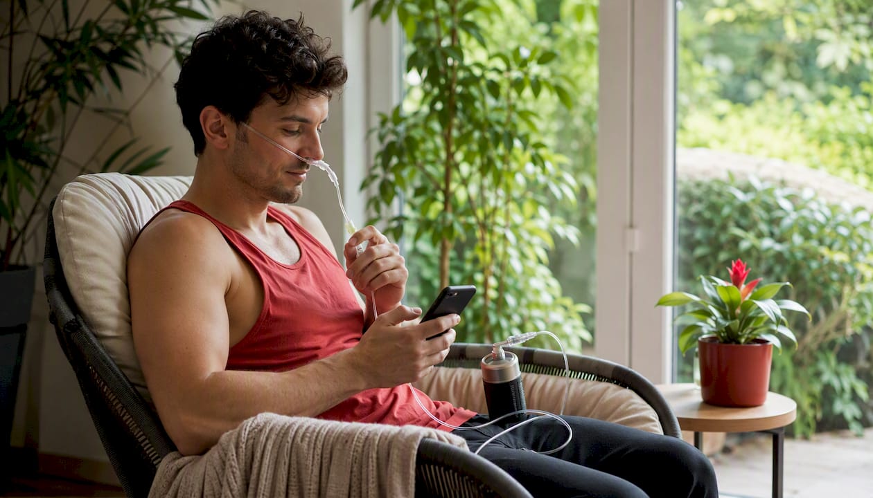 Person tracking mental fatigue with smartphone