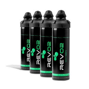 4 Pack RevO2 Eucalyptus Canned Oxygen