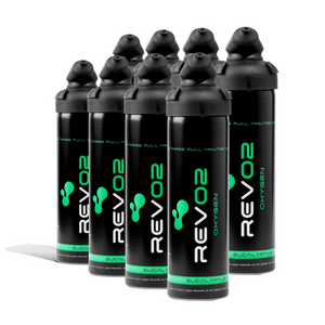 8 Pack RevO2 Eucalyptus Canned Oxygen