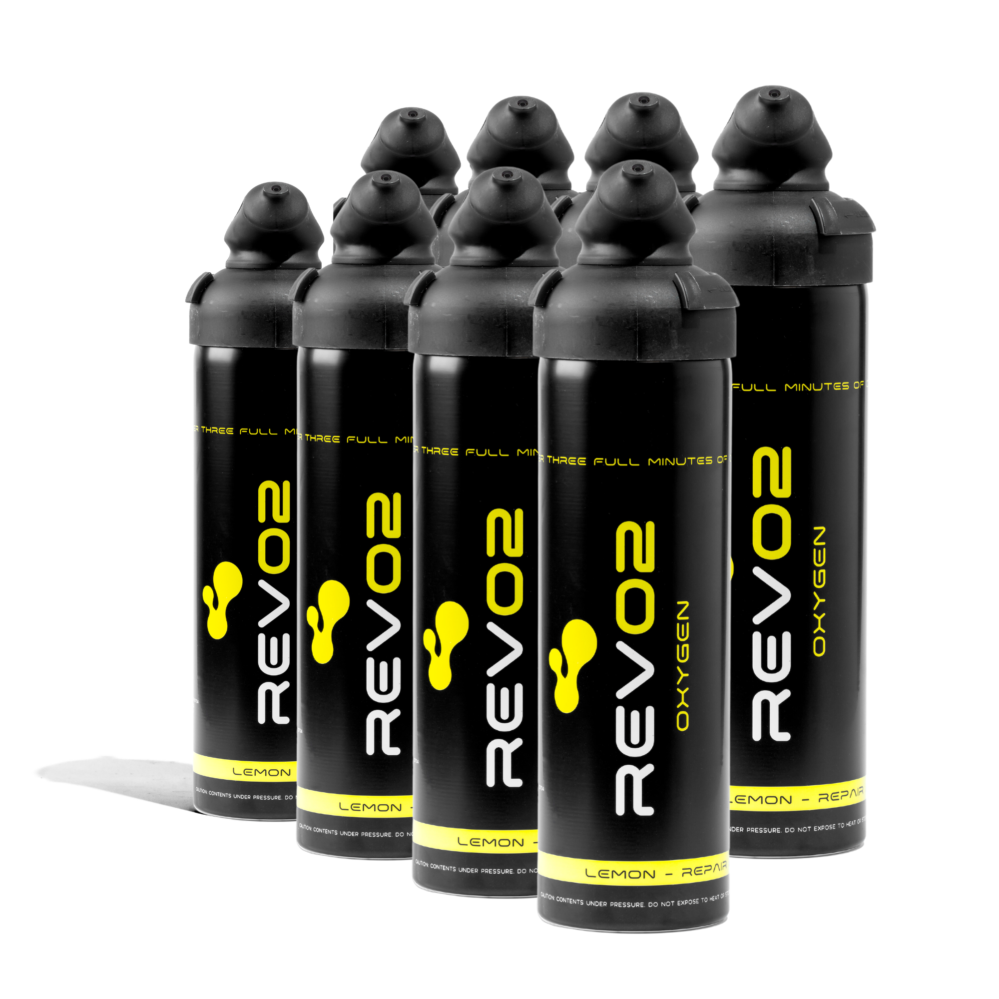 8 Pack Lemon Infused Canned Oxygen